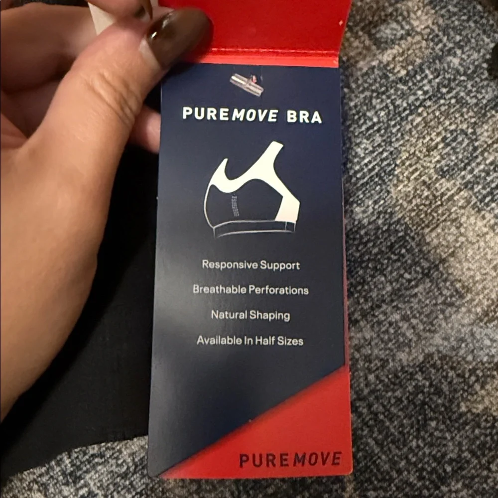 Reebok Black Purmove Sports Bra - Picture 4 of 5